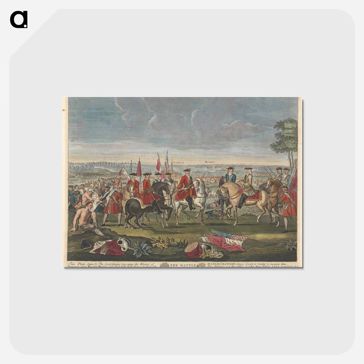 アートポストカード-The Battle of Blenheim MDCCIV, Part the Second
- イェール大学アートギャラリー Postcard.