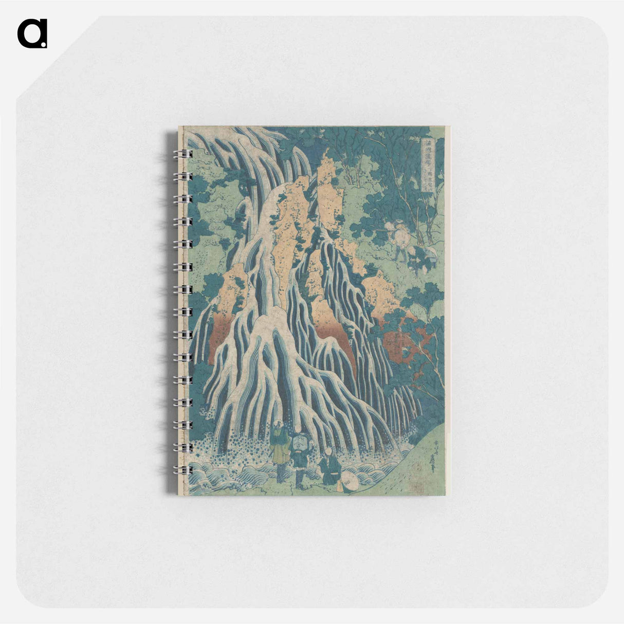 Falling Mist Waterfall at Mount Kurokami in Shimotsuke Province, from the series A Tour of Waterfalls in Various Provinces - 葛飾 北斎 Memo.