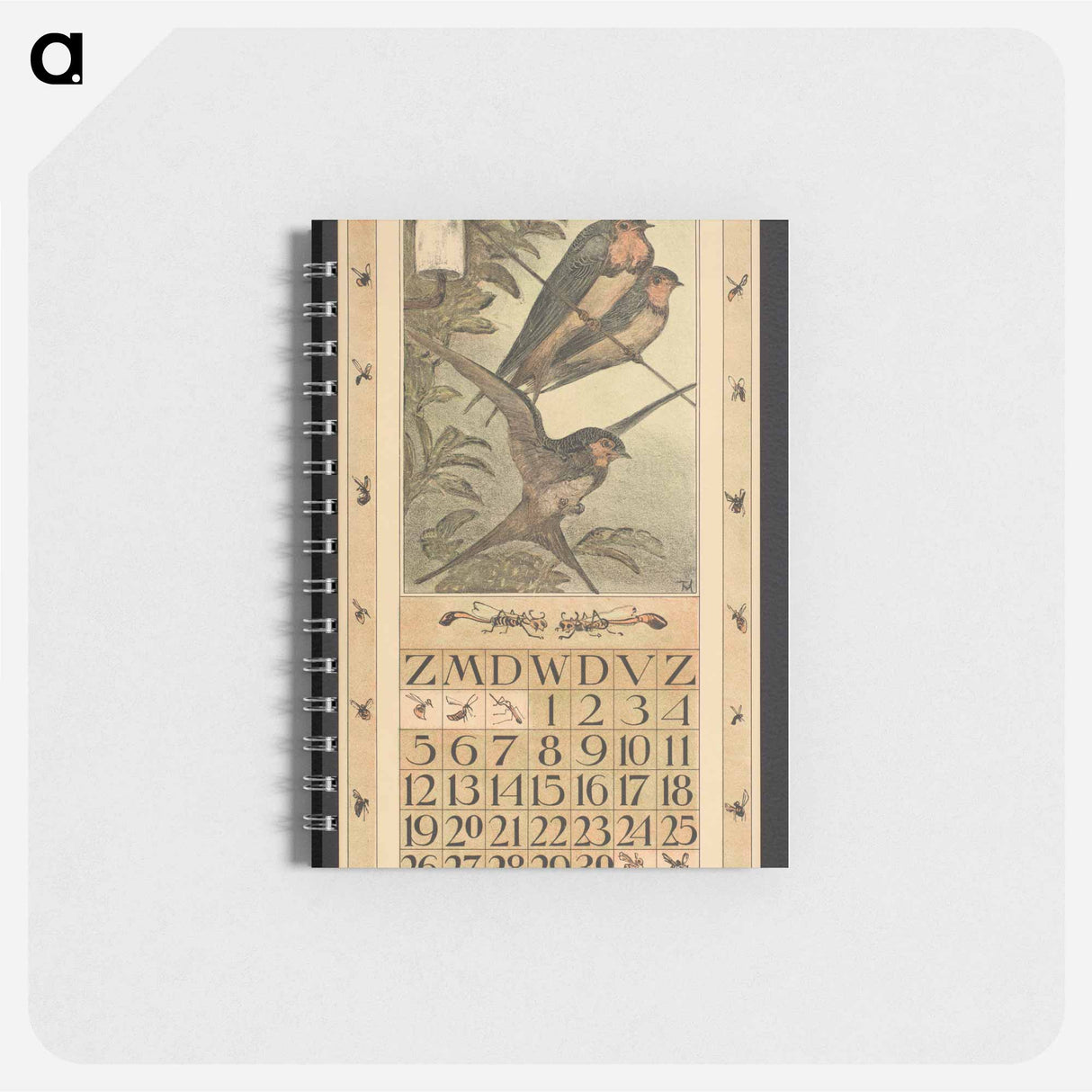 Boerenzwaluwen op een telefoonkabel - テオ ヴァン ホイテマ Memo.