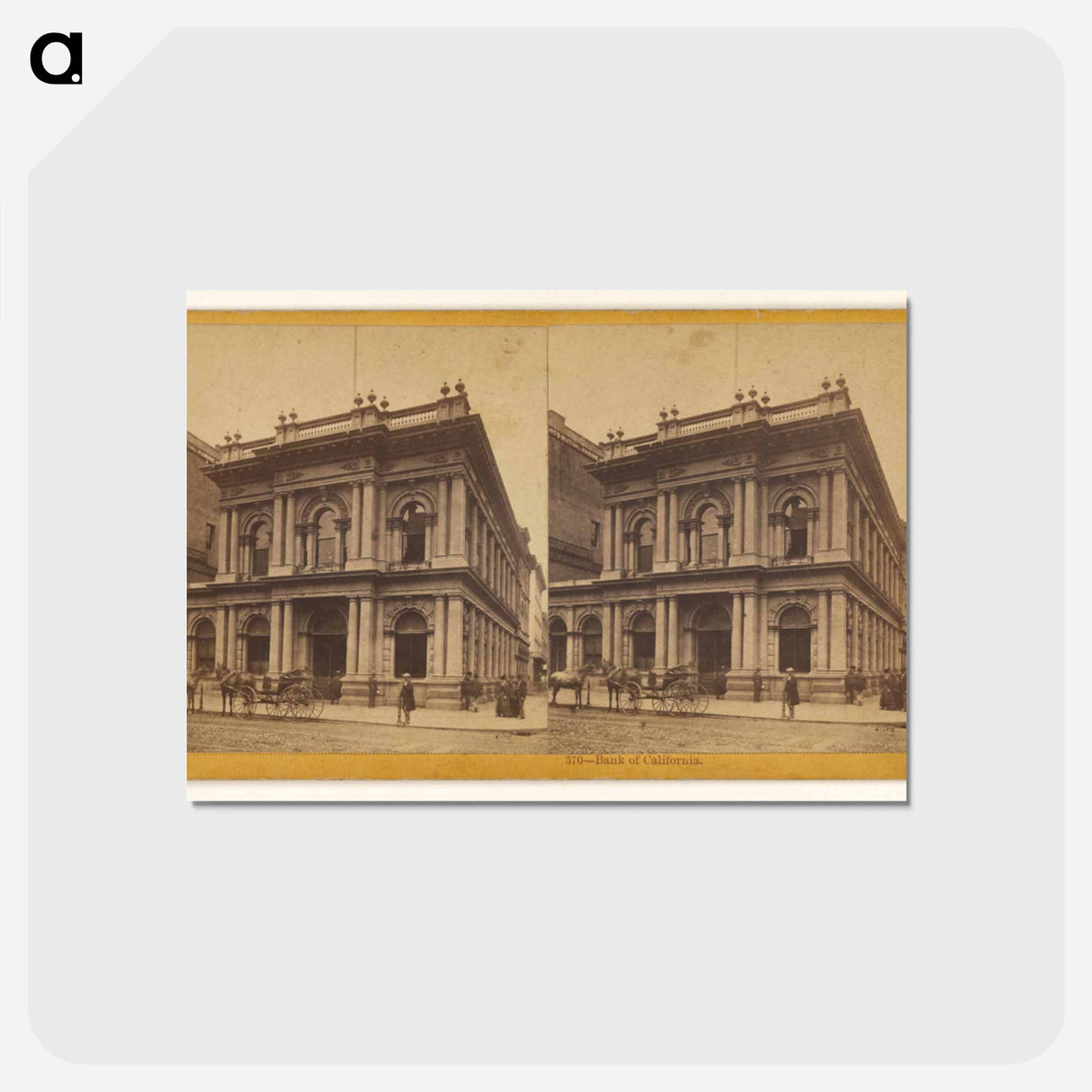 アートポストカード-Bank of California
- エドワード マイブリッジ Postcard.