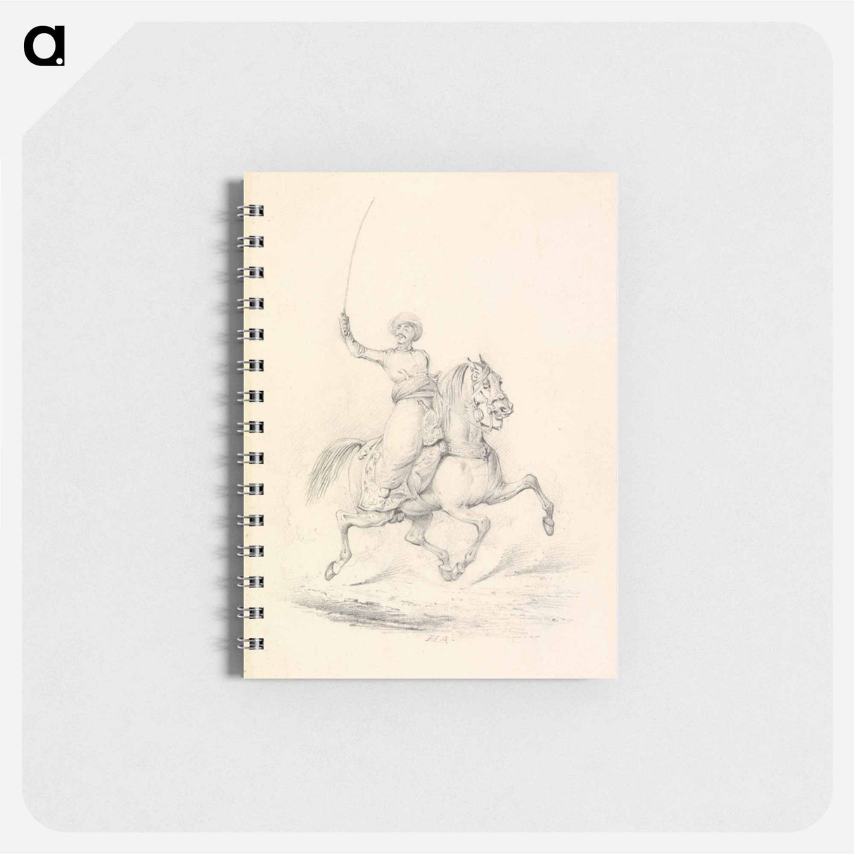 アートメモ帳-Turbaned Cavalryman, Right Arm with Curved Sword Upraised
- イェール大学アートギャラリー Memo.