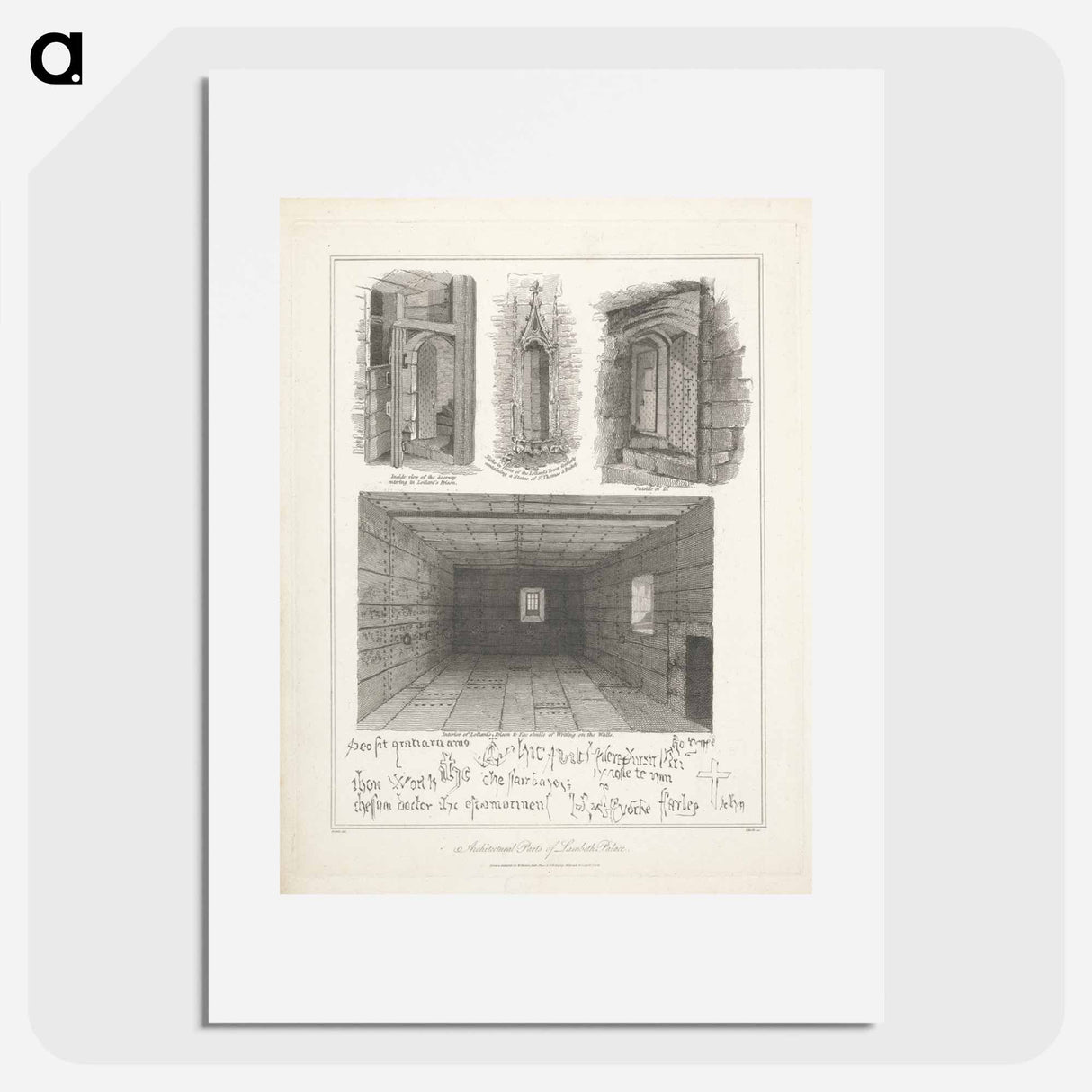 アートポスター-Architectural Parts of Lambeth Palace
- イェール大学アートギャラリー Poster.