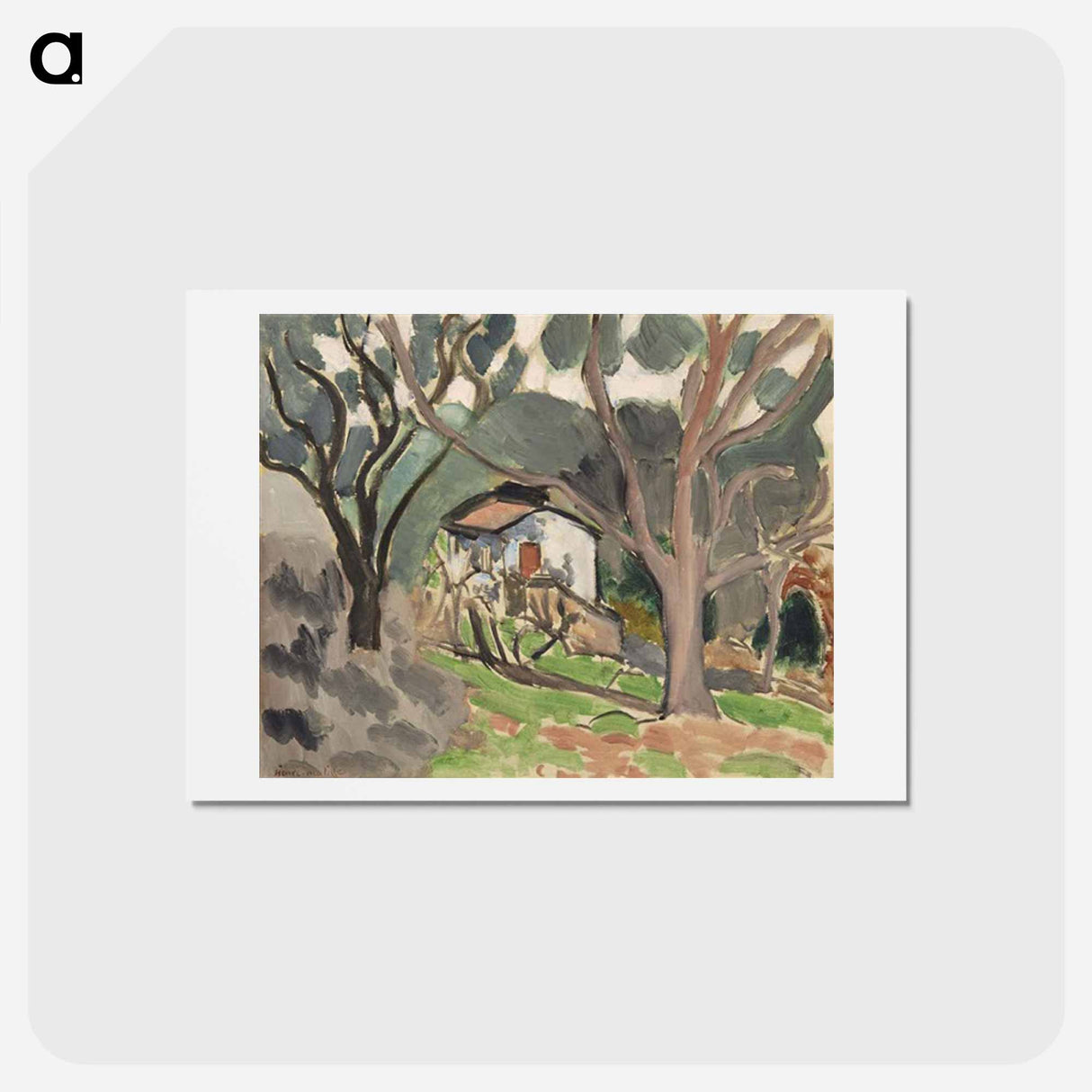 アートポストカード-La Maisonnette - アンリ マティス Postcard.