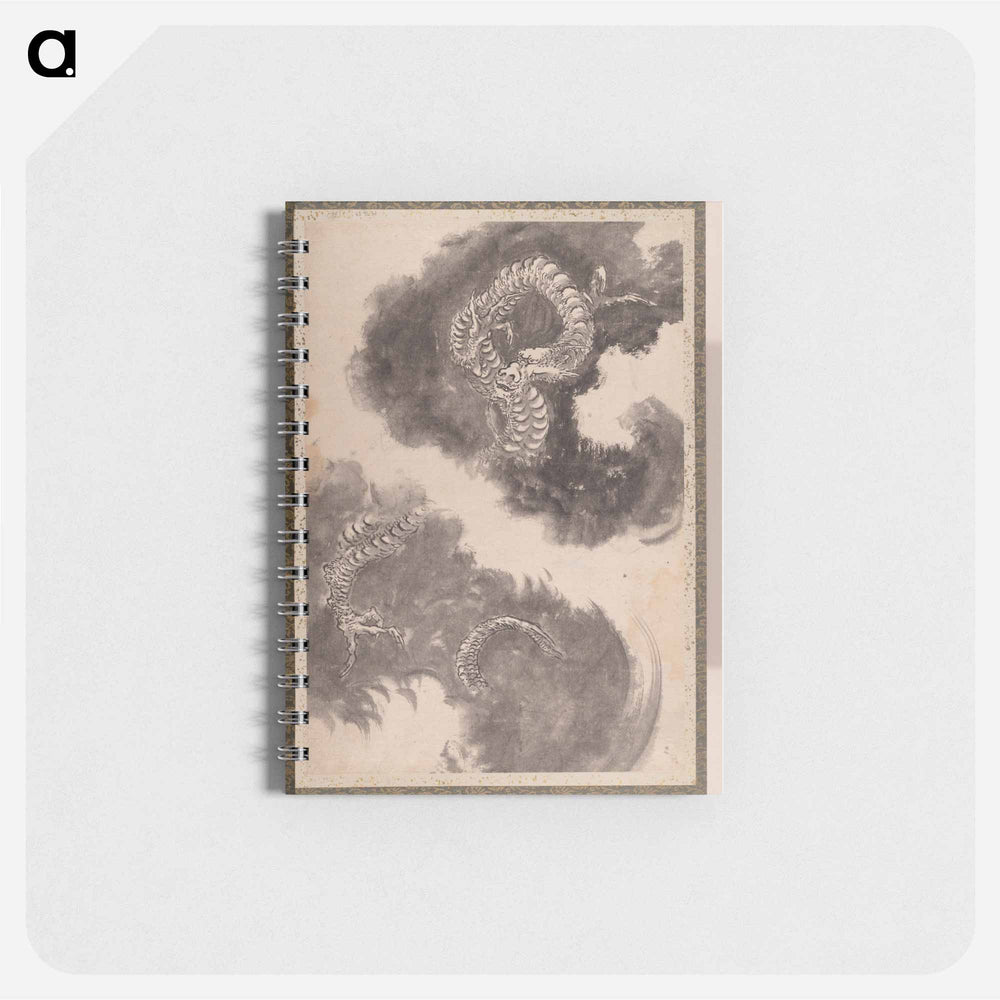 Katsushika Hokusai’s Japanese dragons, Album of Sketches - 葛飾 北斎 Memo.