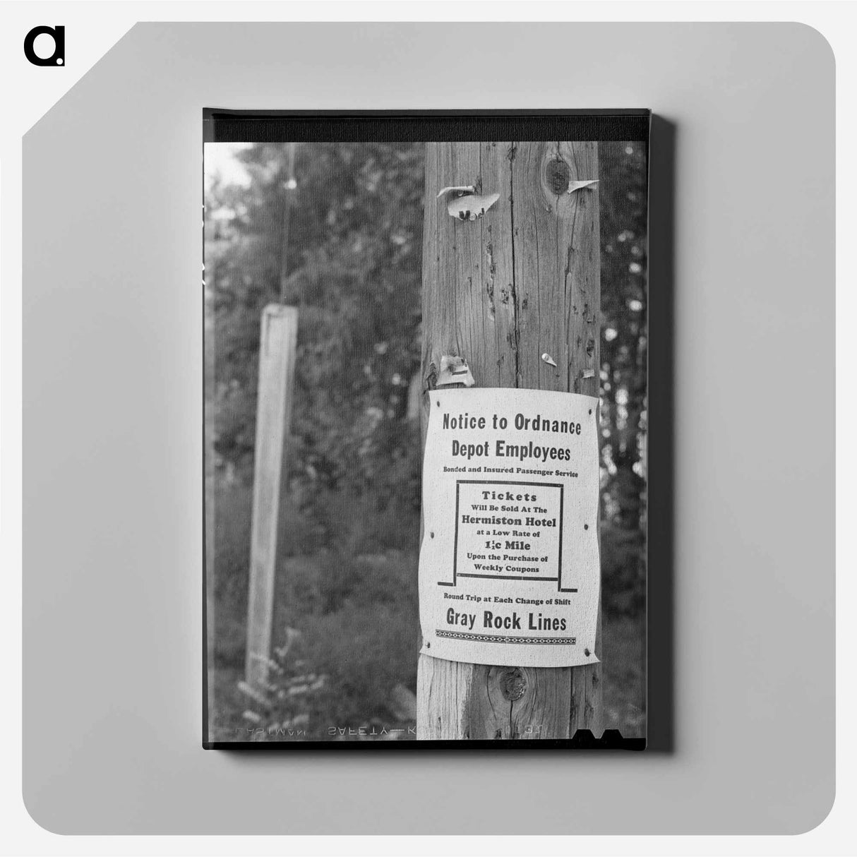 アートパネル-Umatilla Ordnance Depot Sign
- ラッセル リー Canvas.