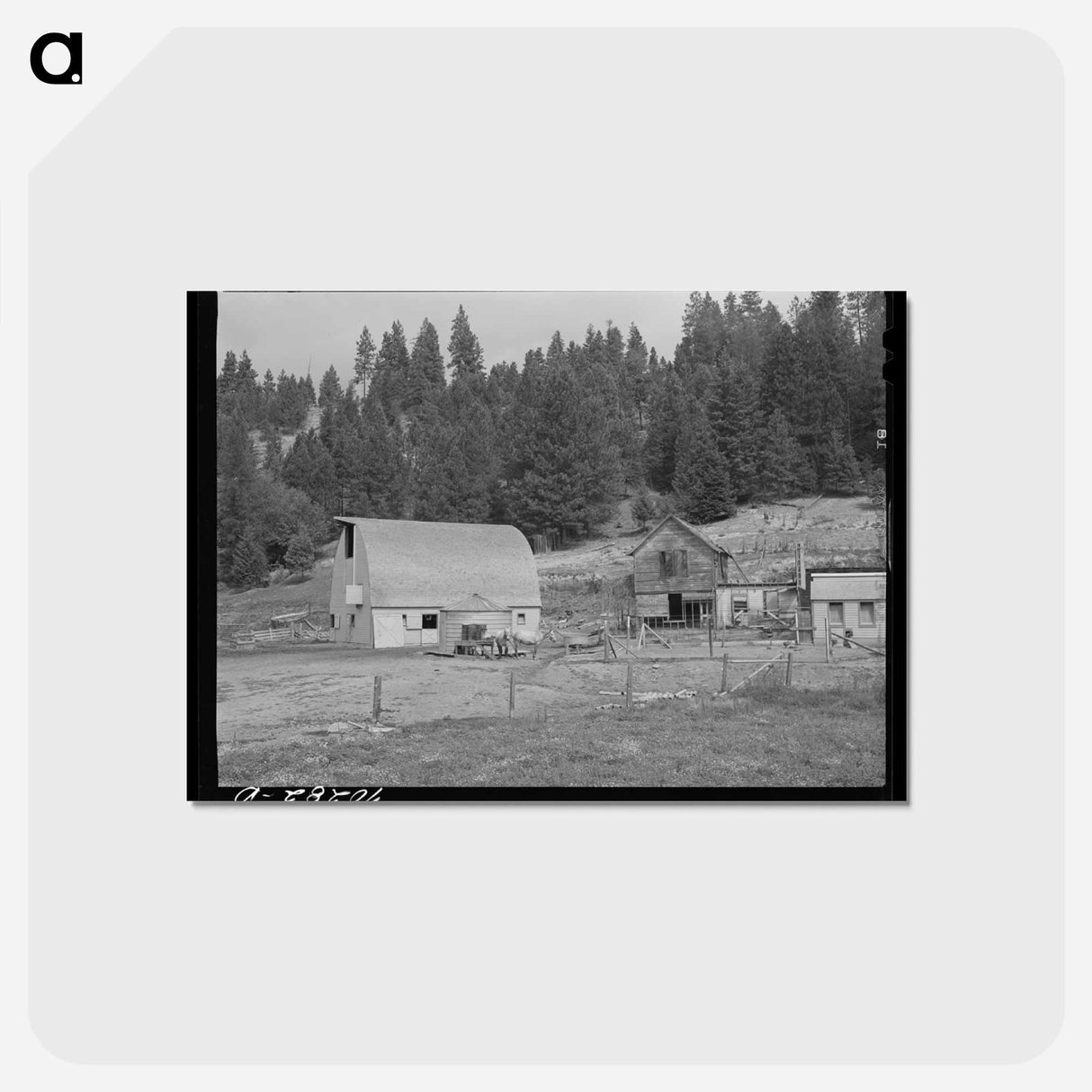 アートポストカード-Yakima County Barn
- ラッセル リー Postcard.