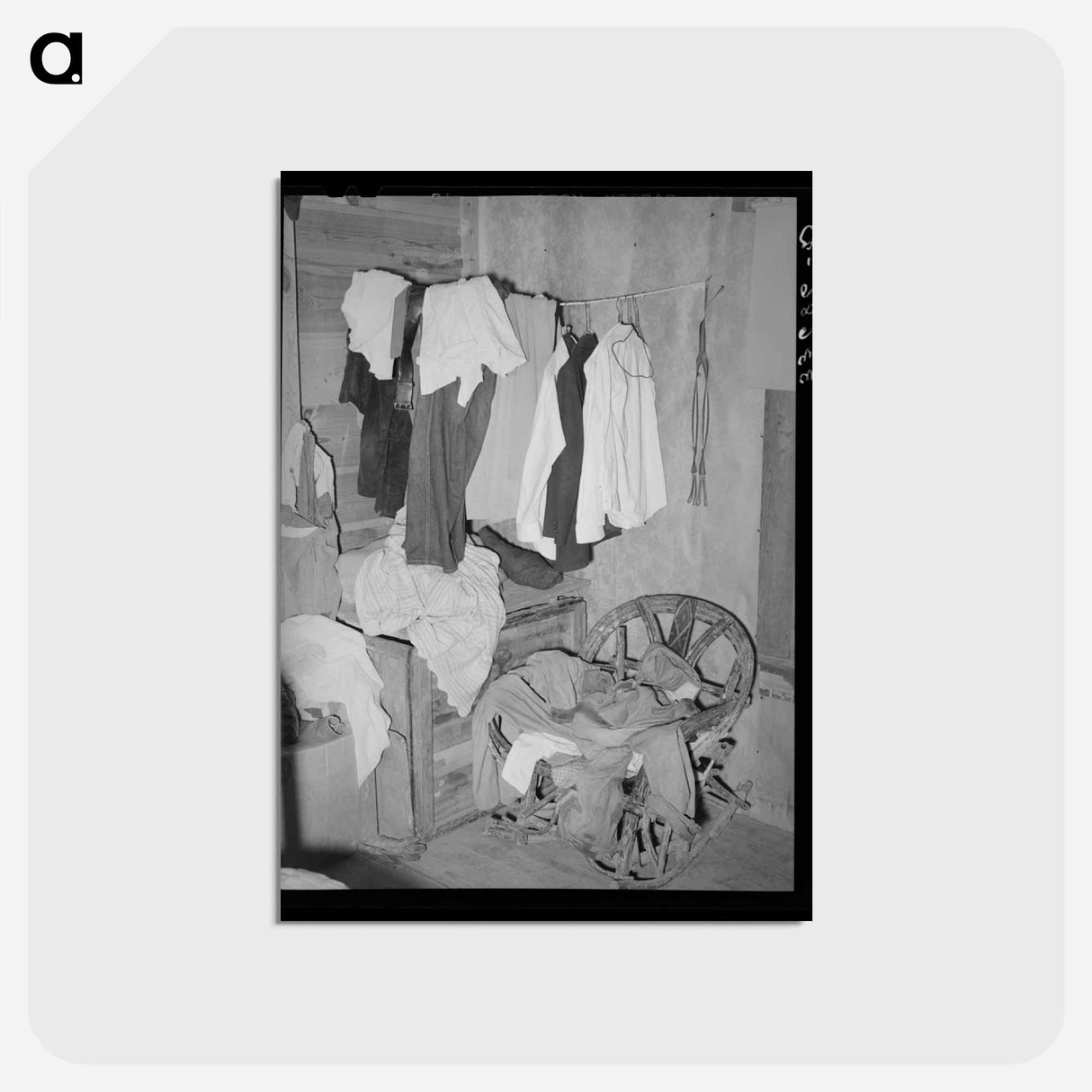 アートポストカード-Tenant Farmer's Bedroom
- ラッセル リー Postcard.