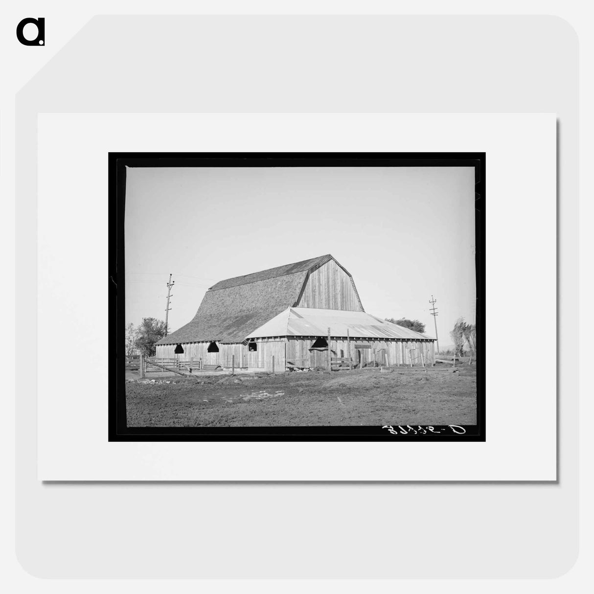 アートポスター-Barn of Carl Rubel
- ラッセル リー Poster.