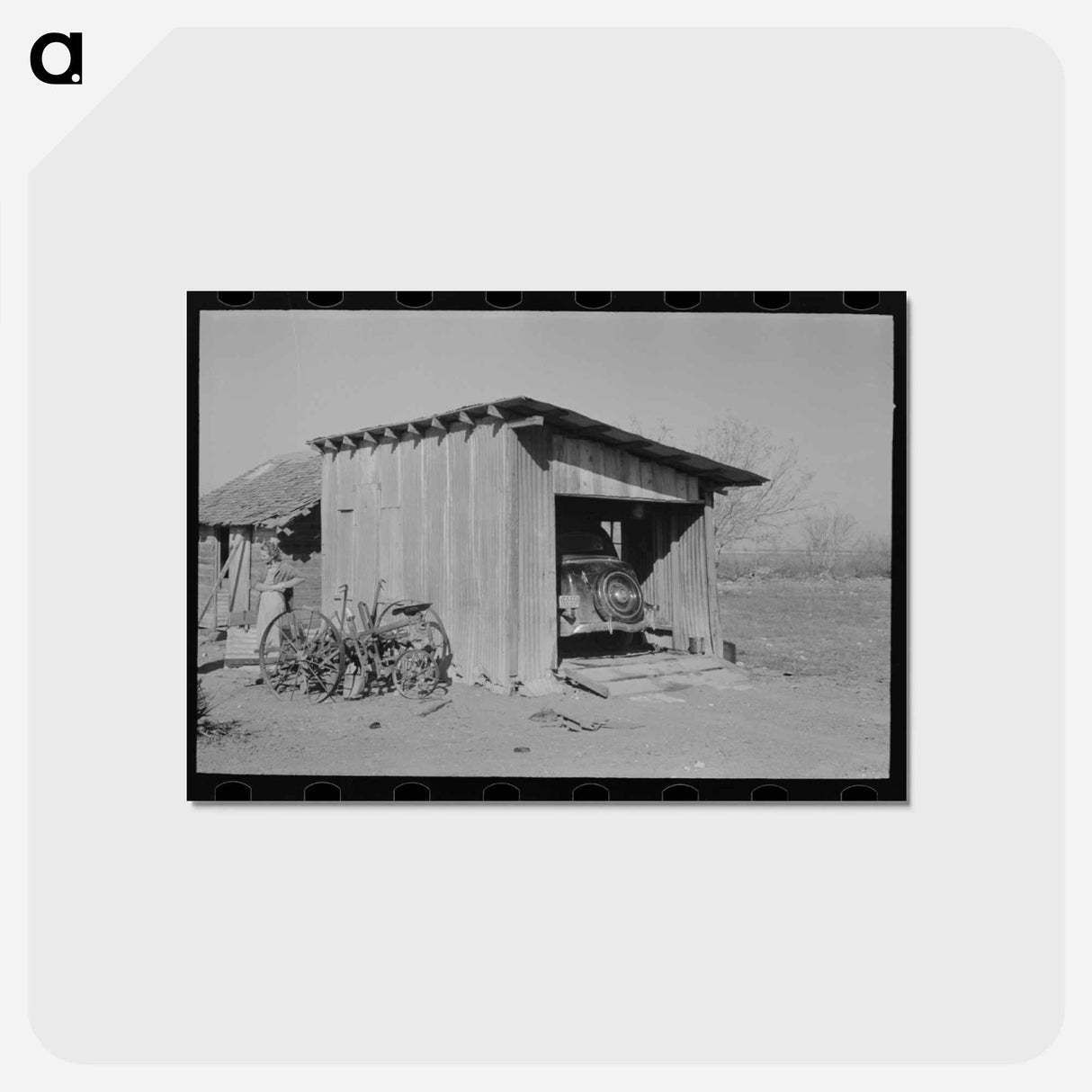 アートポストカード-Santa Maria Farmer's Garage
- ラッセル リー Postcard.