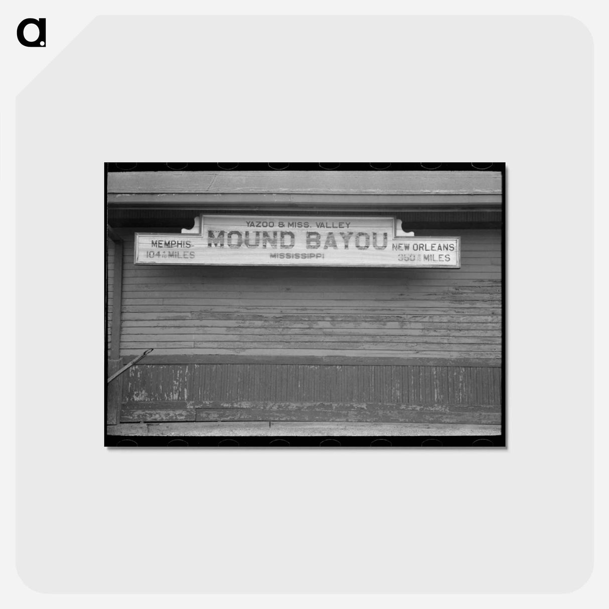 アートポストカード-Railroad Station, Mound Bayou
- ラッセル リー Postcard.