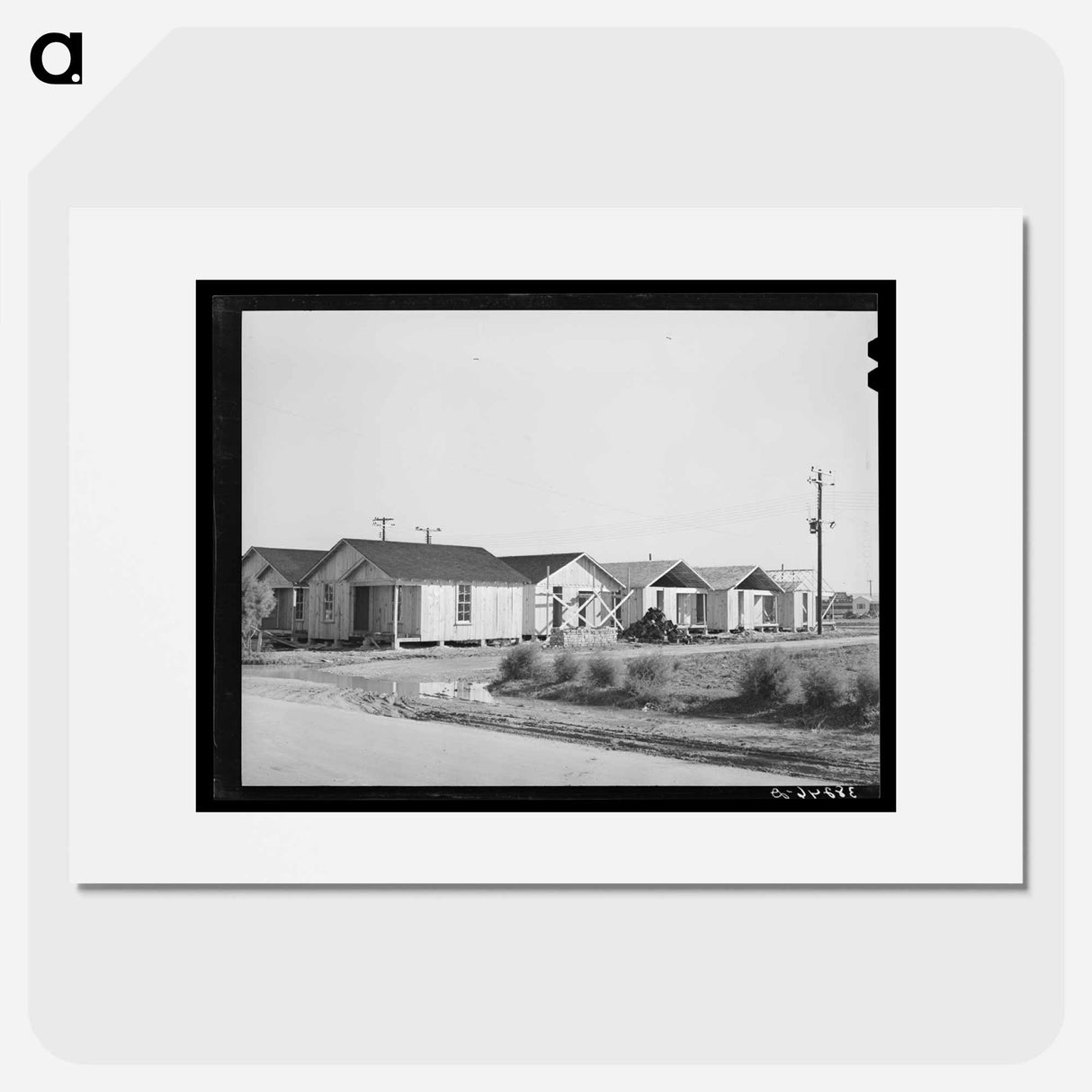 アートポスター-Cheap Houses Under Construction
- ラッセル リー Poster.