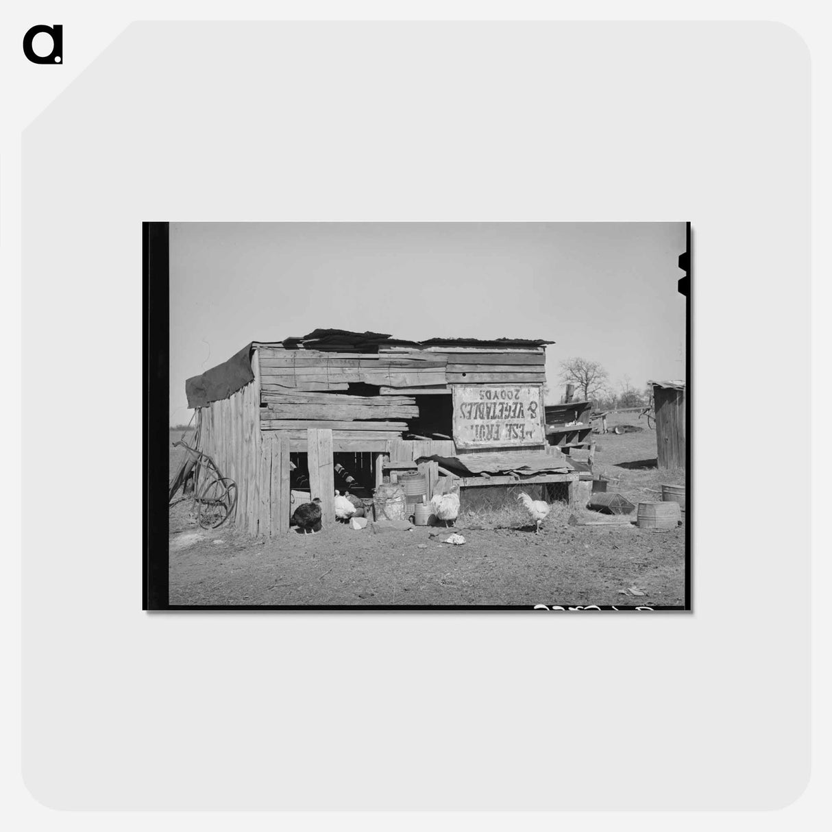 アートポストカード-Chicken House of Pomp Hall
- ラッセル リー Postcard.