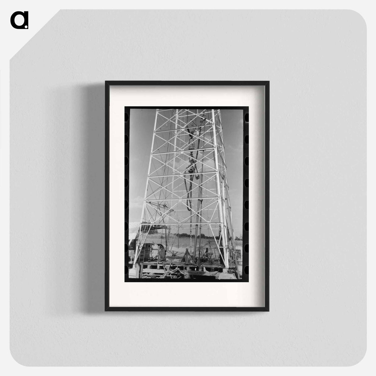 アートポスター-Cable Tool Driller at Oil Well
- ラッセル リー Poster.