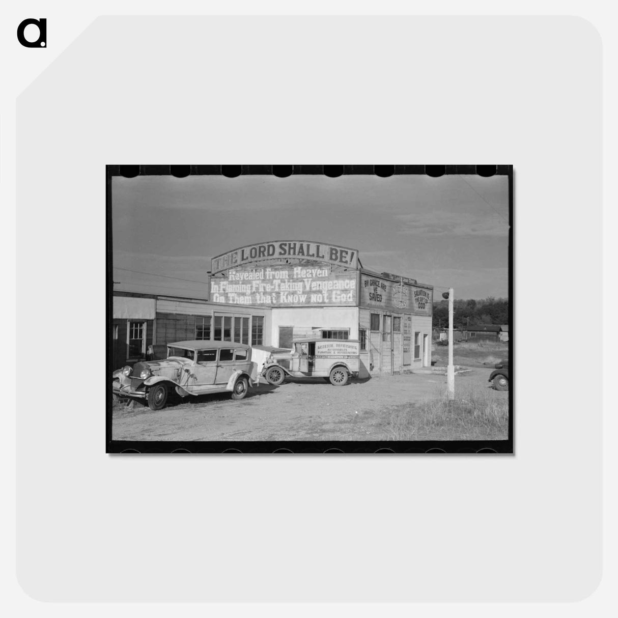 アートポストカード-Highway in Tehama County
- ラッセル リー Postcard.