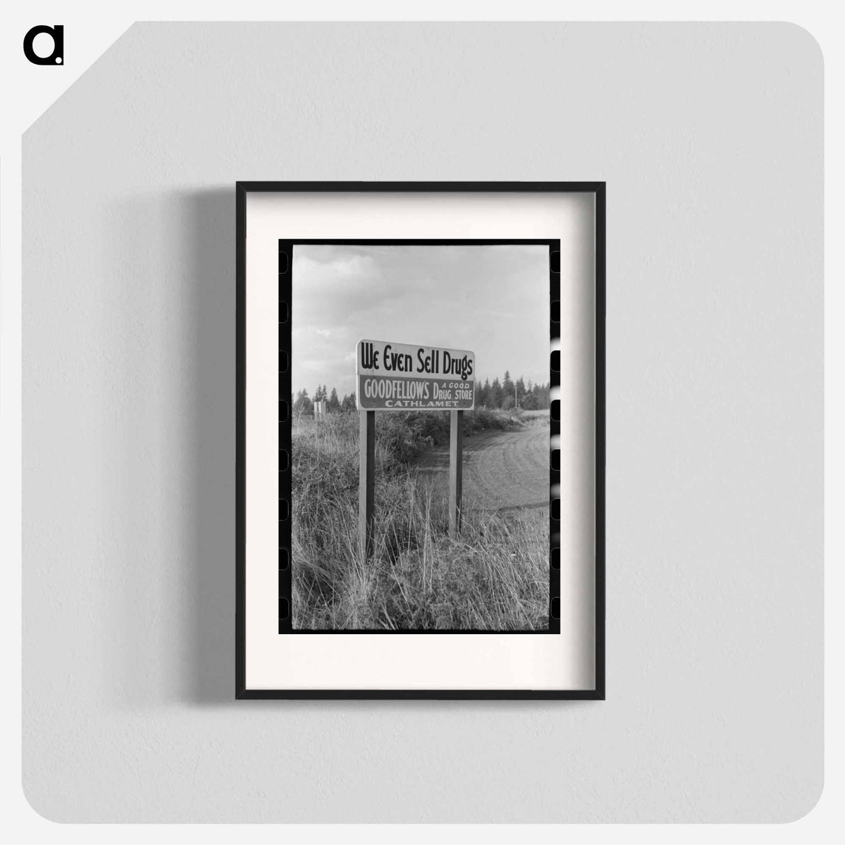 アートポスター-Cathlamet Outskirts Sign
- ラッセル リー Poster.