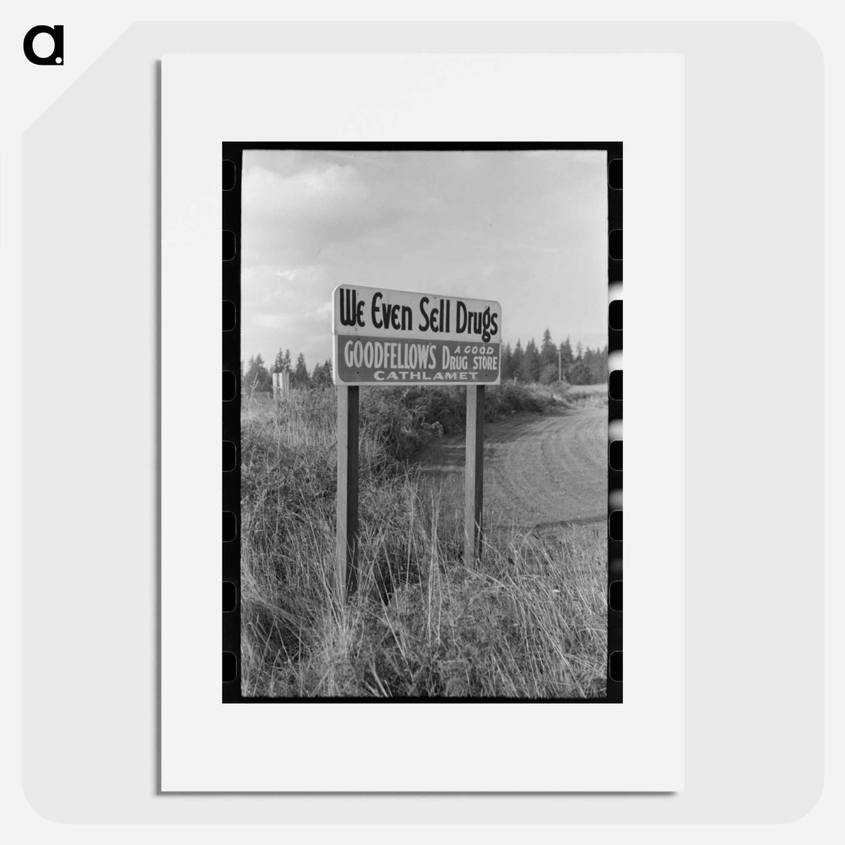 アートポスター-Cathlamet Outskirts Sign
- ラッセル リー Poster.