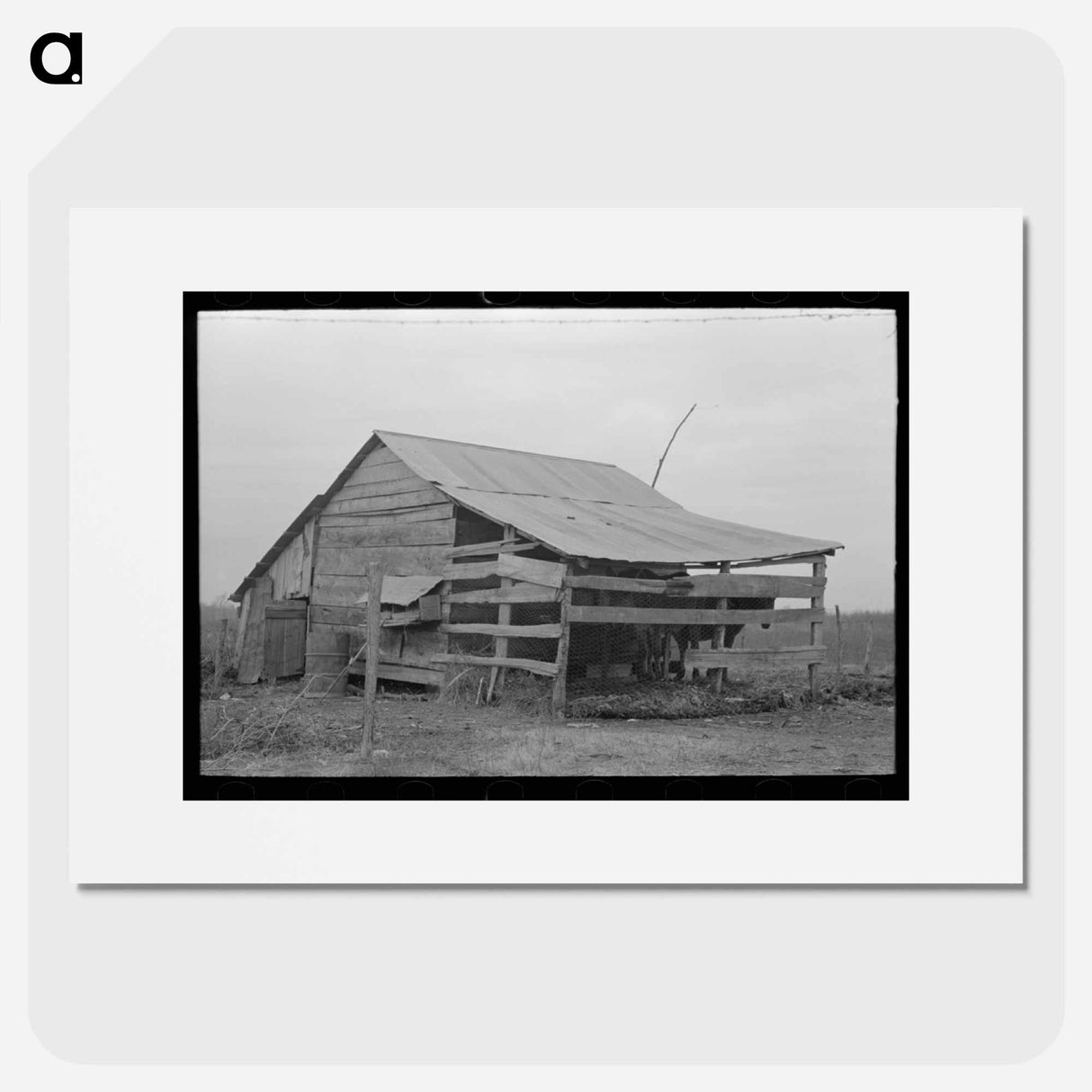 アートポスター-Barn of Sharecropper
- ラッセル リー Poster.