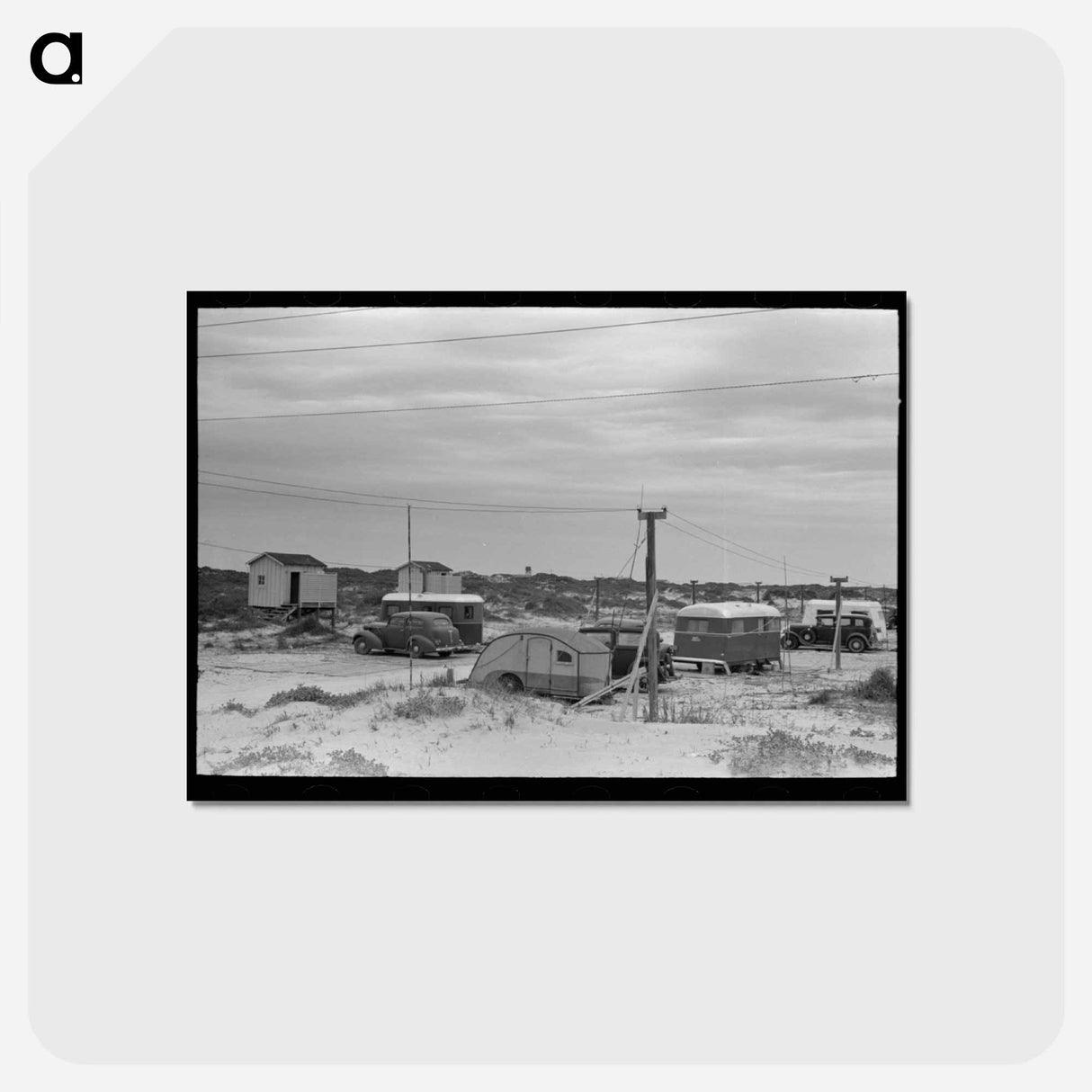 アートポストカード-Port Aransas Trailer Camp
- ラッセル リー Postcard.