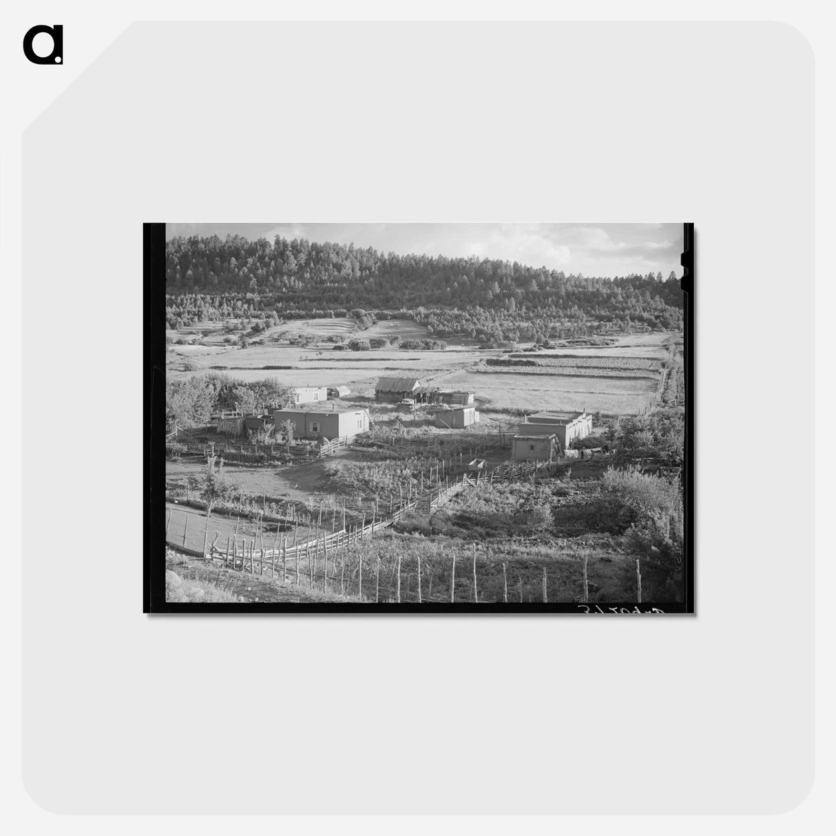 アートポストカード-Llano de San Juan Farmstead
- ラッセル リー Postcard.