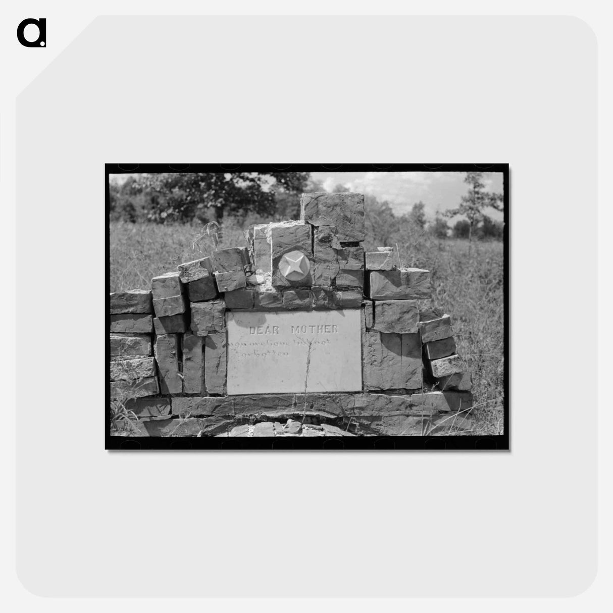 アートポストカード-Cruger Headstone
- ラッセル リー Postcard.