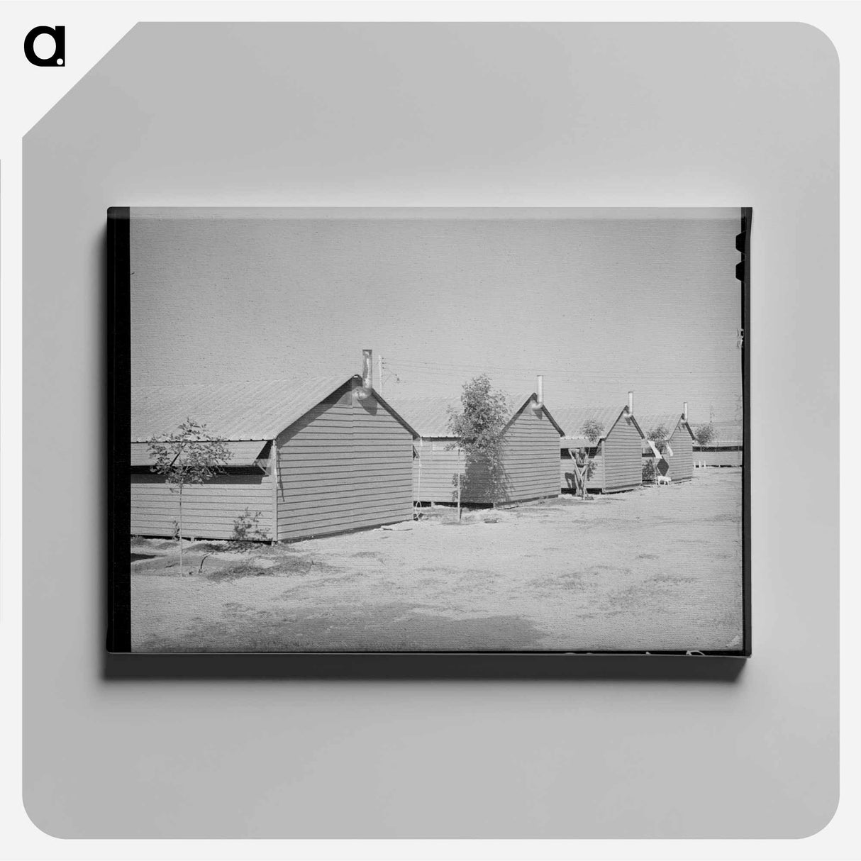 アートパネル-Metal Shelters at Aqua Fria Migratory Labor Camp
- ラッセル リー Canvas.