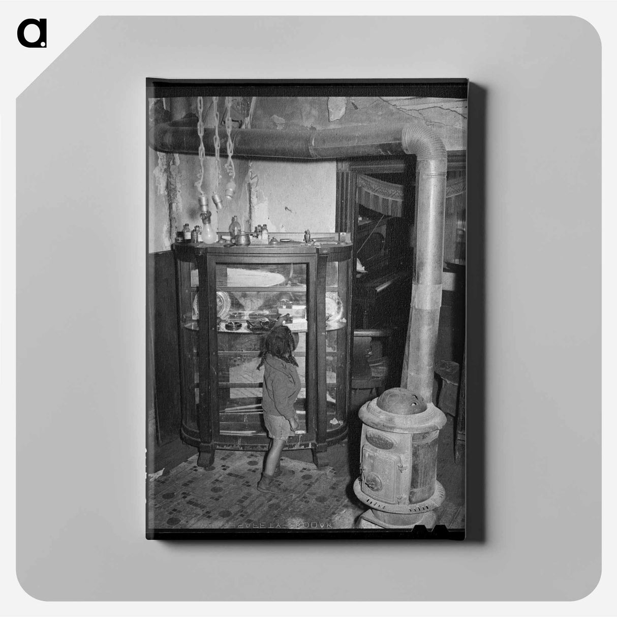 アートパネル-Dining Room of Relief Family, Chicago, Illinois
- ラッセル リー Canvas.