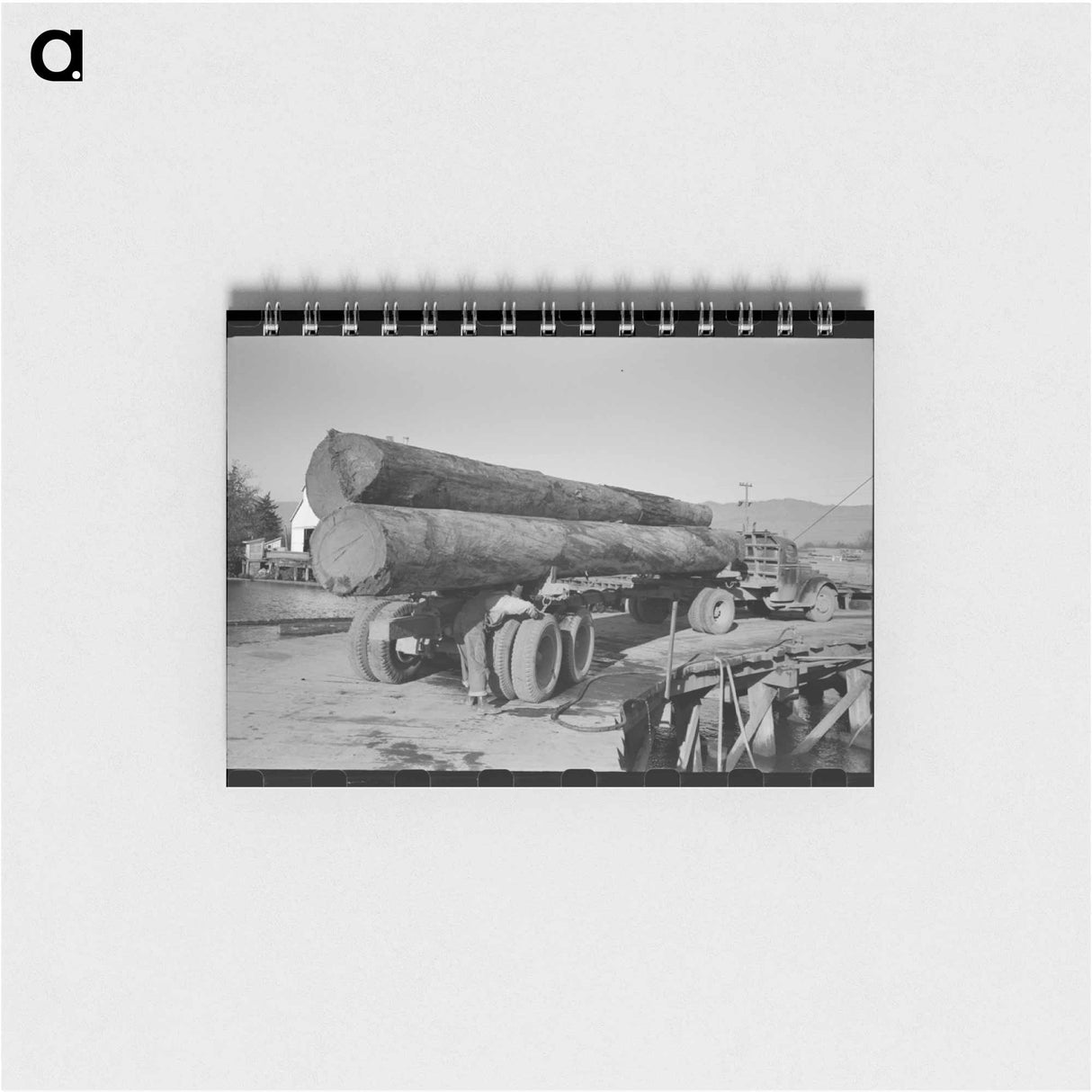 アートメモ帳-Logs on Truck Arriving at Pond, Tillamook, Oregon
- ラッセル リー Memo.