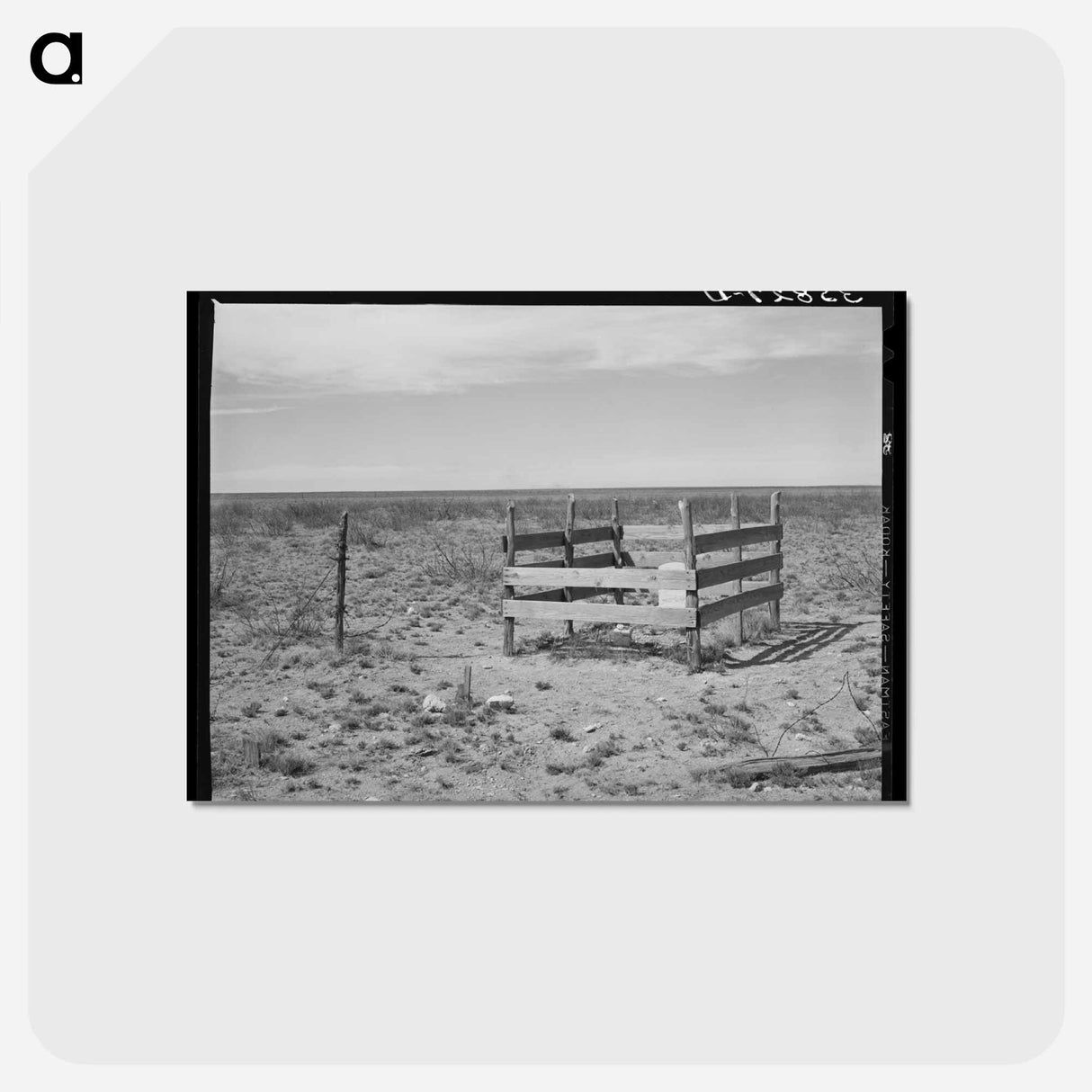 アートポストカード-Grave on the High Plains, Dawson County, Texas
- ラッセル リー Postcard.