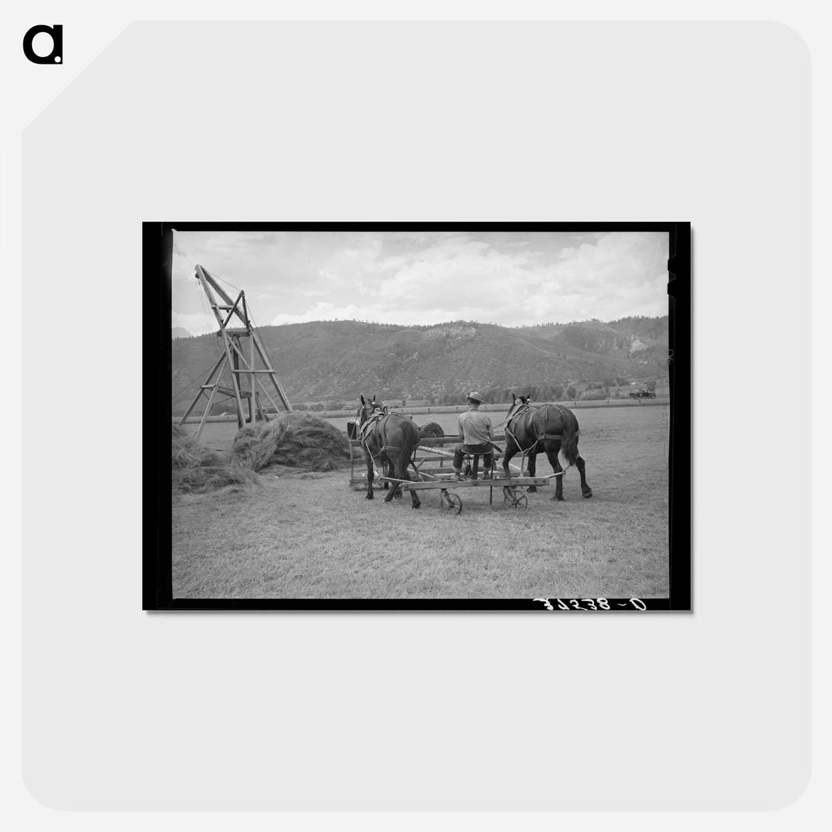アートポストカード-Hay Pusher, Uncompahgre River Valley
- ラッセル リー Postcard.