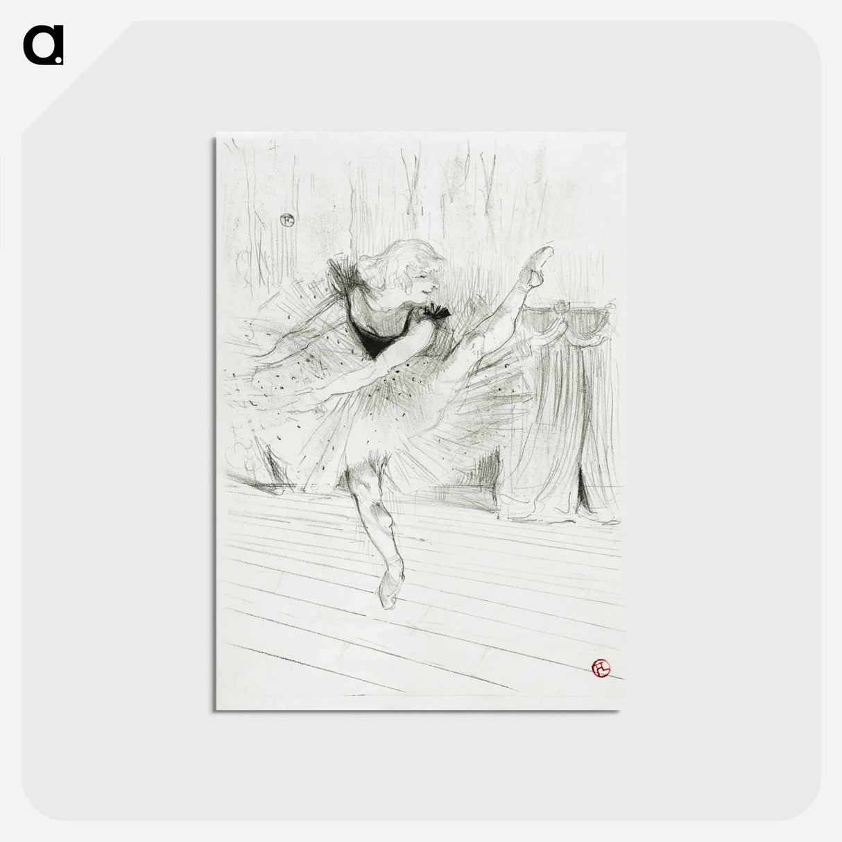 アートポストカード-Miss Ida Heath, English Dancer
- クリーブランド美術館 Postcard.
