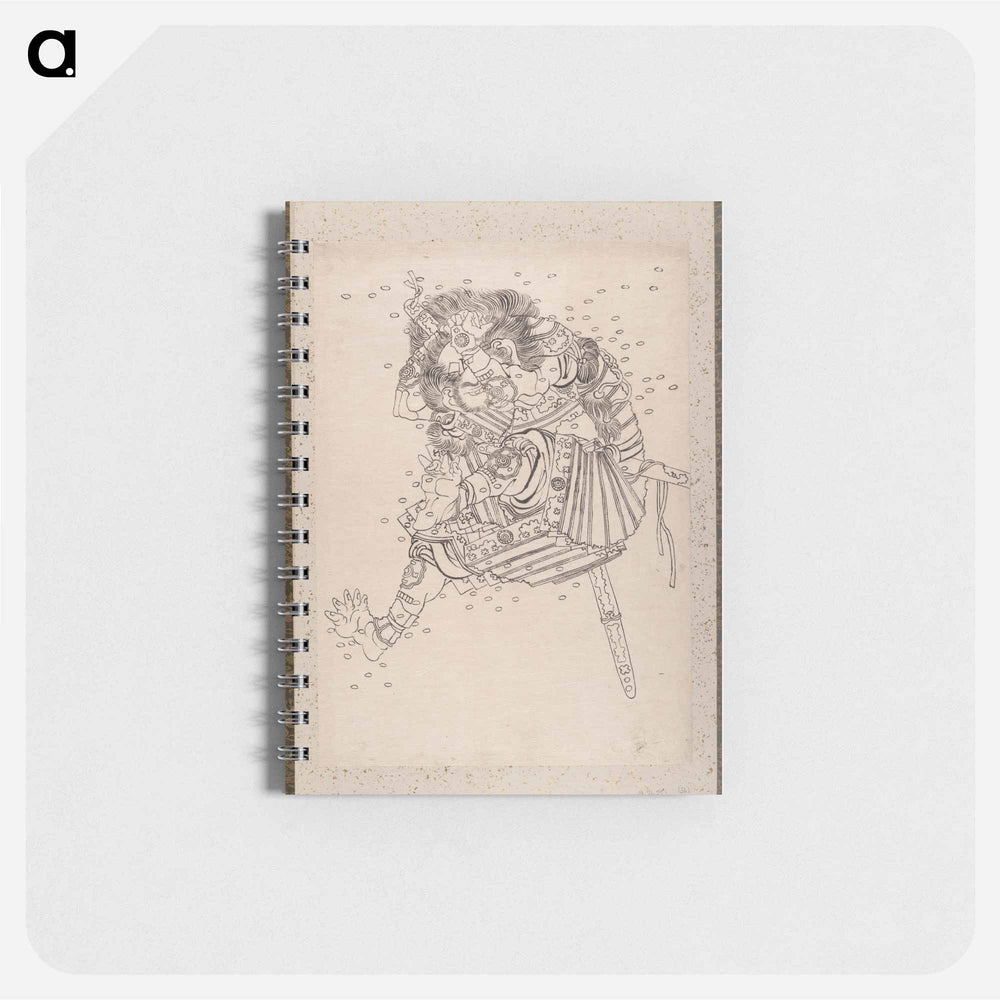 Katsushika Hokusai’s samurai, Album of Sketches - 葛飾 北斎 Memo.