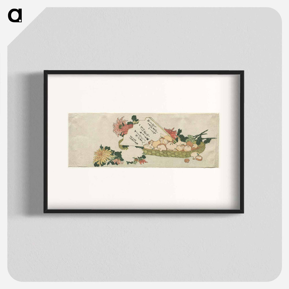 アートポスター-Basket with Fan, Chrysanthemums, and Mushrooms
- クリーブランド美術館 Poster.