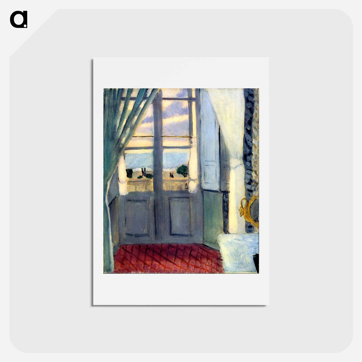 アートポストカード-The Closed Window - アンリ マティス Postcard.