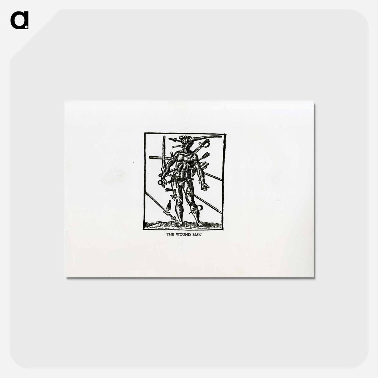アートポストカード-Bloodletting: The Wound Man
- 国立医学図書館 Postcard.