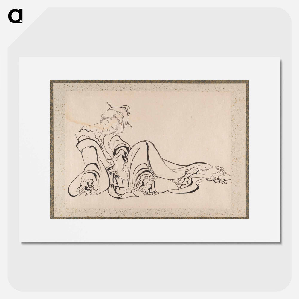 Hokusai's Album of Sketches - 葛飾 北斎 Poster.