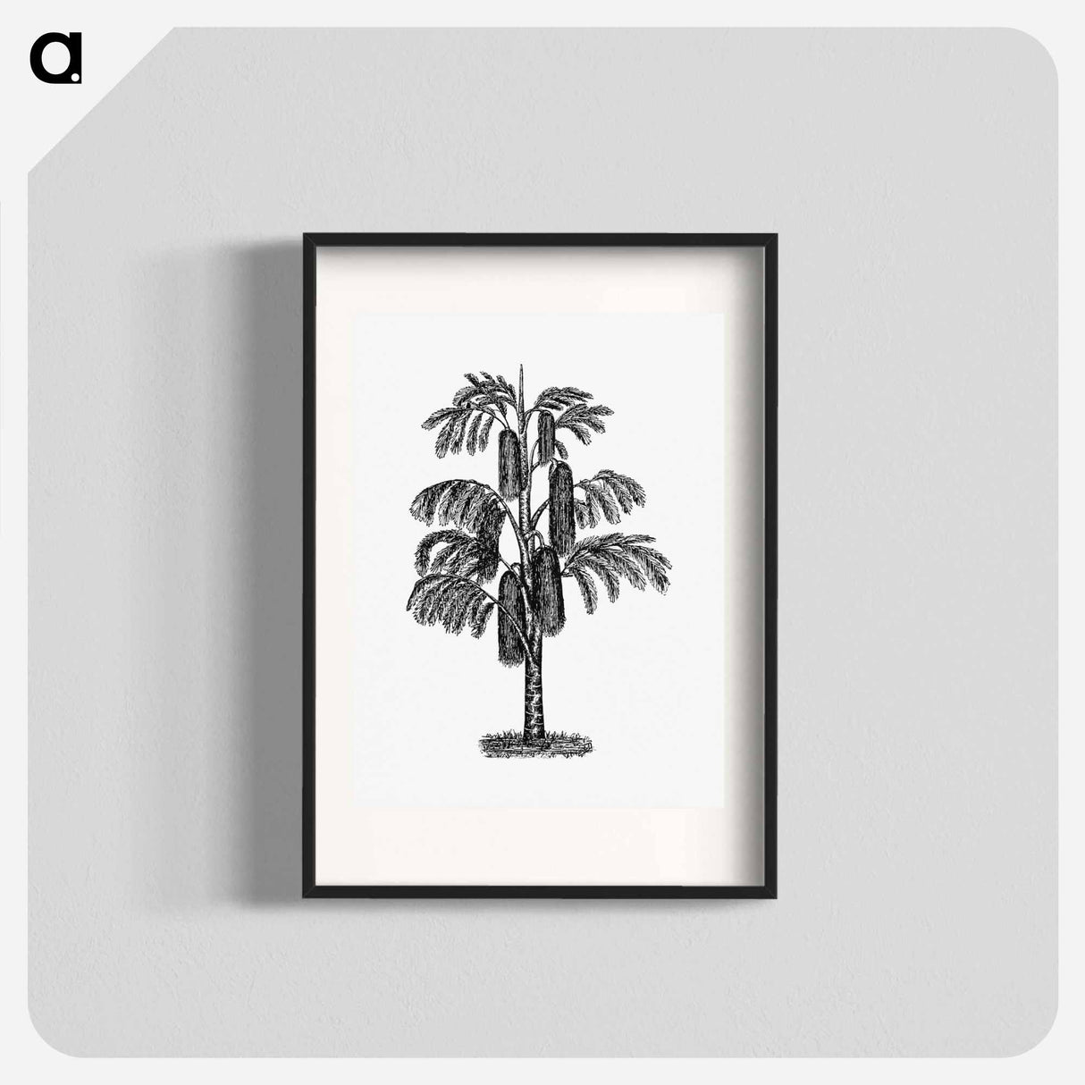 アートポスター-Tropical Tree from The West From Notebook Of A Traveler. In The Land Of Veddas, Ceylon
- 大英図書館 Poster.