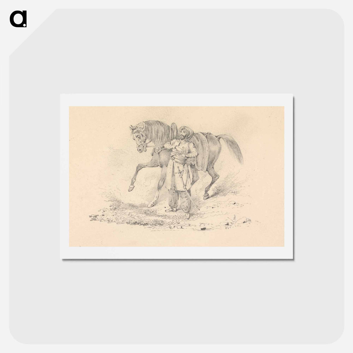 アートポストカード-Turbaned Cavalryman Standing Beside a Horse
- イェール大学アートギャラリー Postcard.