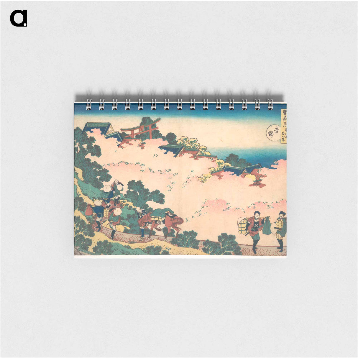 Cherry Blossoms at Yoshino - 葛飾 北斎 Memo.