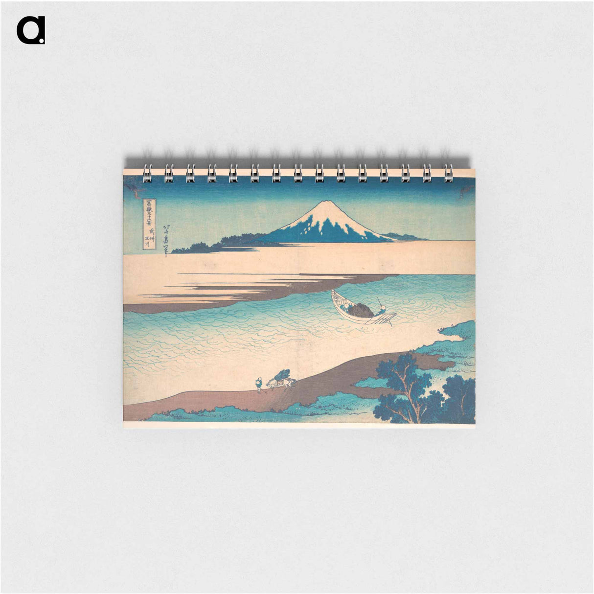 Fuji—The Tama River, Musashi Province - 葛飾 北斎 Memo.