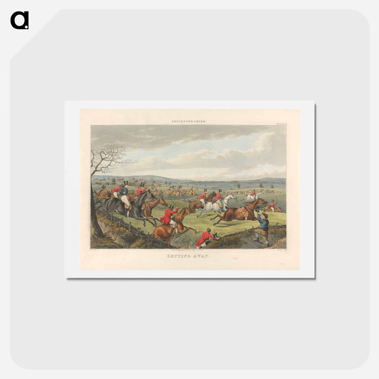 アートポストカード-Fox Hunting: Leicestershire - Getting Away
- イェール大学アートギャラリー Postcard.