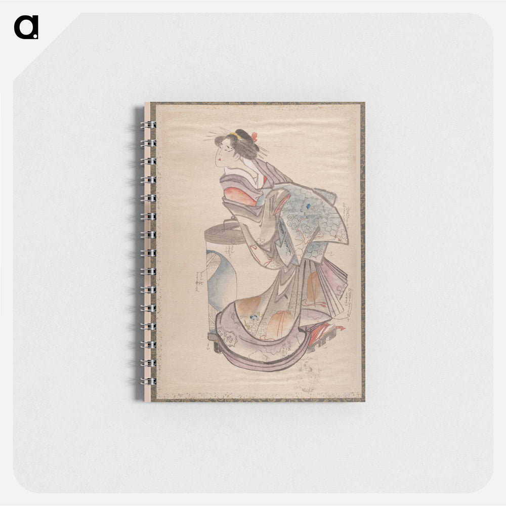 Katsushika Hokusai’s Japanese woman. Album of Sketches - 葛飾 北斎 Memo.