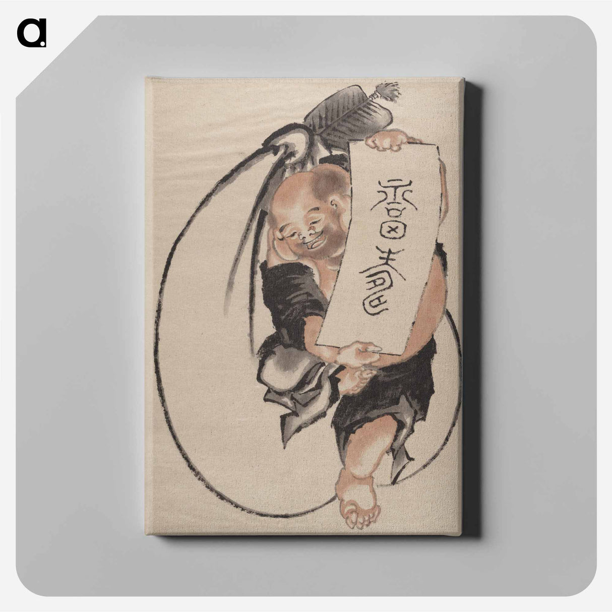 アートパネル-Katsushika Hokusai's Japanese man illustration - 葛飾 北斎 Canvas.