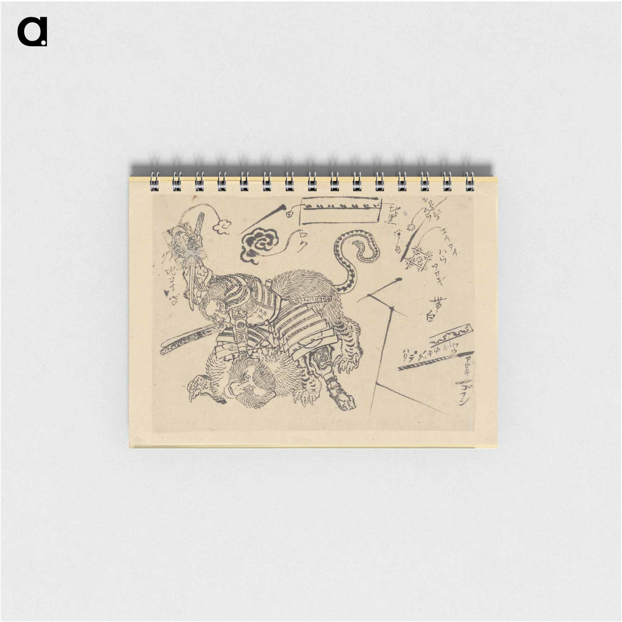 Yorimasa Killing Nue - 葛飾 北斎 Memo.