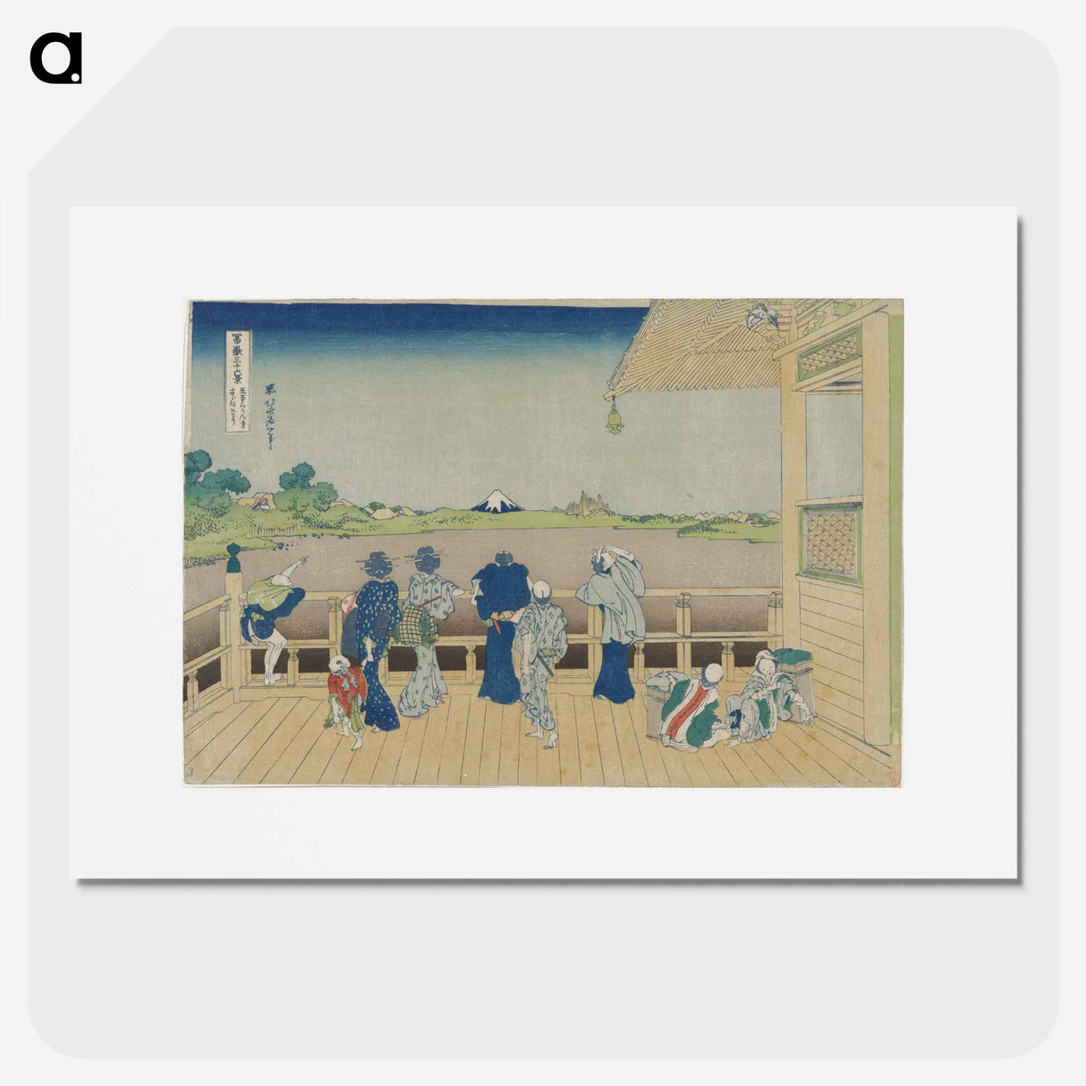 アートポスター-Sazai Hall of the Temple of the Five Hundred Arhats - 葛飾 北斎 Poster.