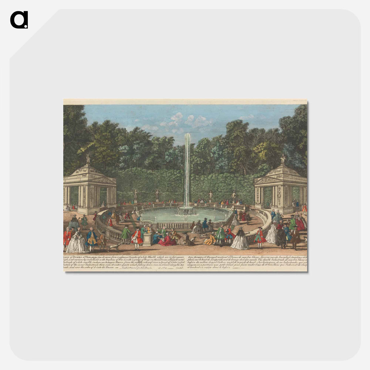 アートポストカード-The Fountain of Domes at Versailles
- イェール大学アートギャラリー Postcard.