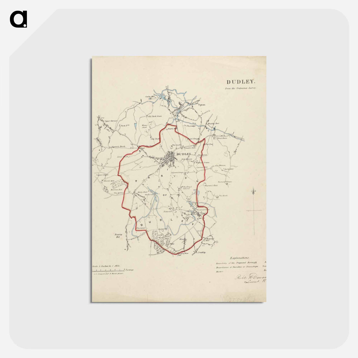 アートポストカード-Map of Dudley in Worcestershire
- イェール大学アートギャラリー Postcard.
