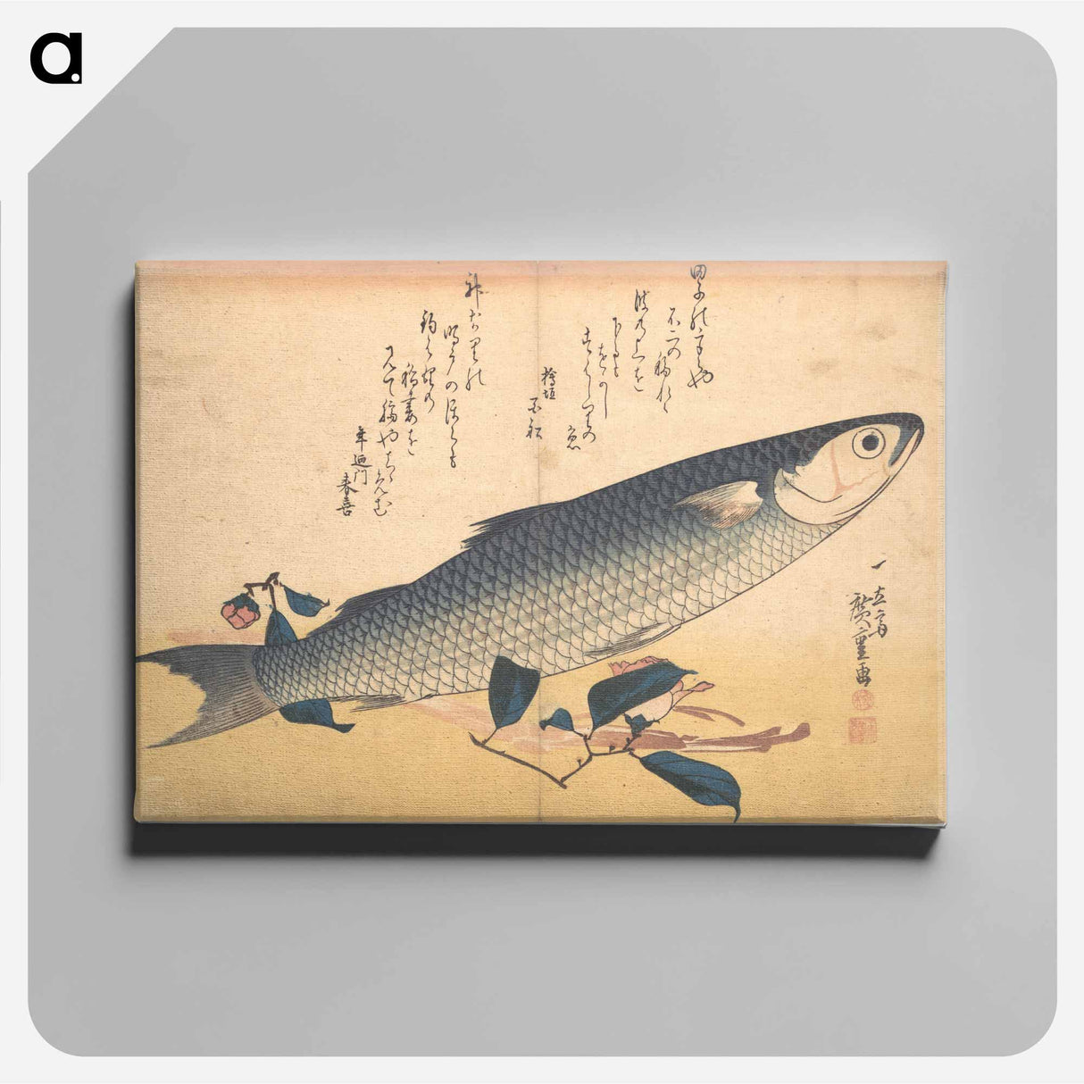 アートパネル-Bora Fish with Camellia, from the series Uozukushi (Every Variety of Fish)
- 歌川 広重 Canvas.
