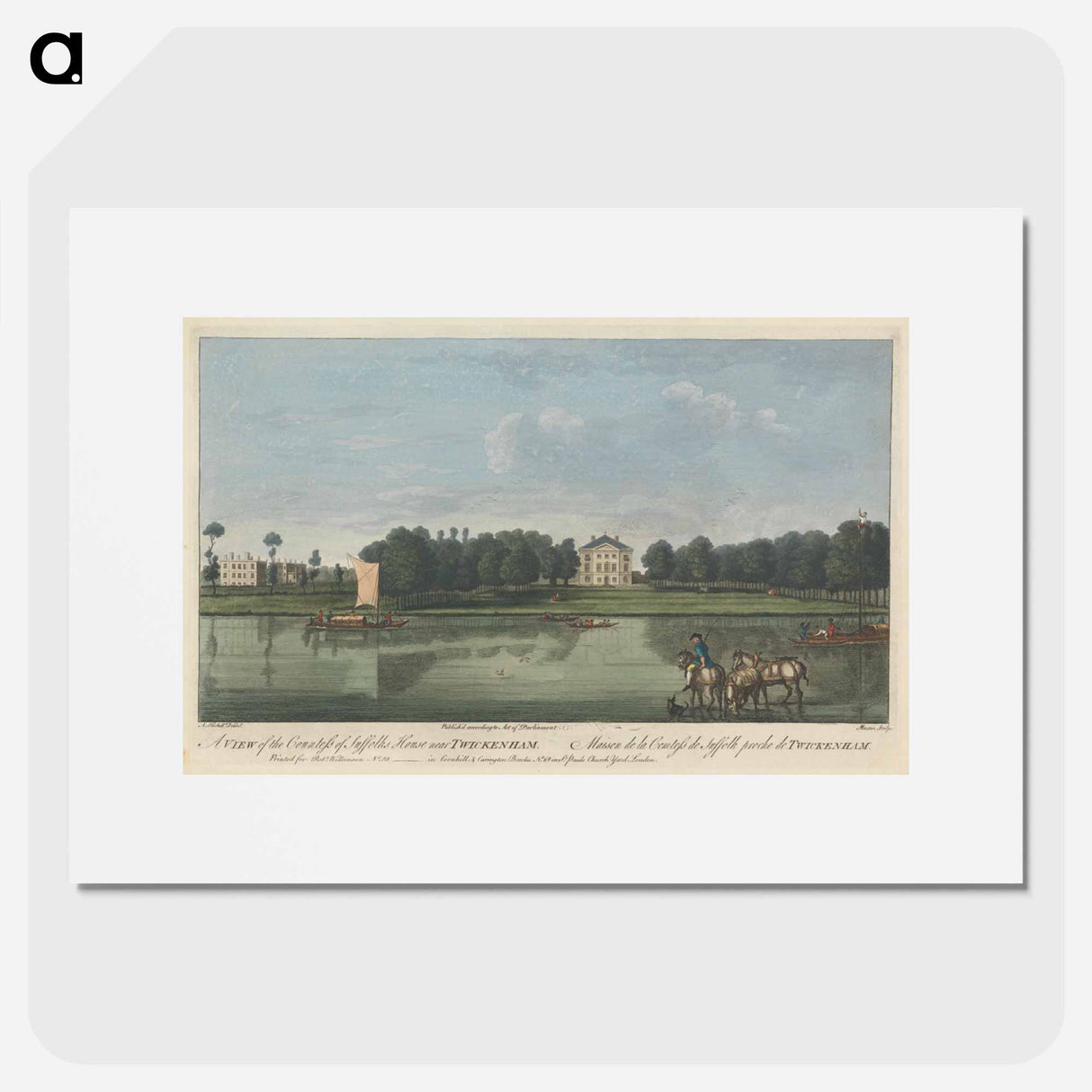 アートポスター-A View of the Countess of Suffolk's House near Twickenham
- イェール大学アートギャラリー Poster.