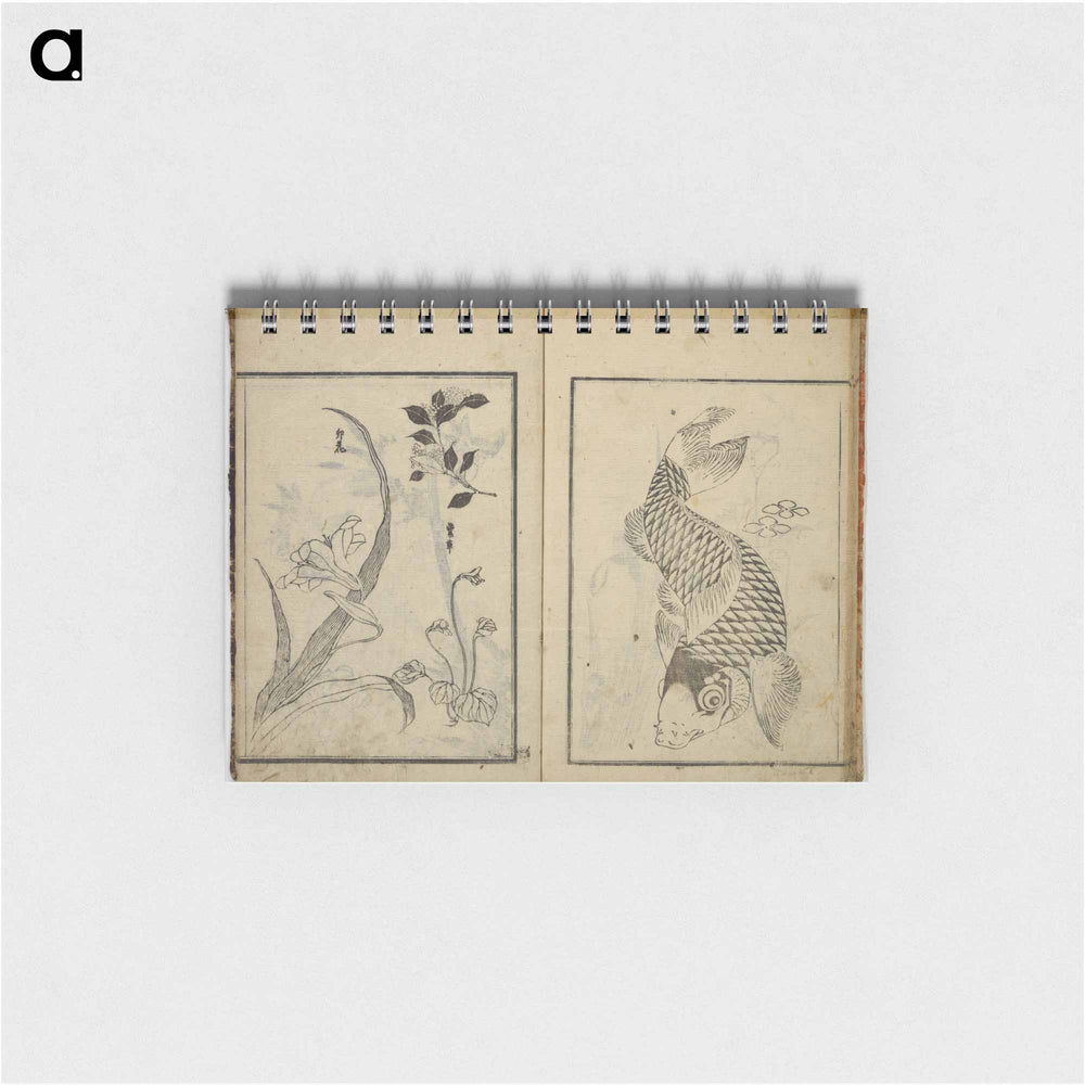 Random sketches by Hokusai - 葛飾 北斎 Memo.