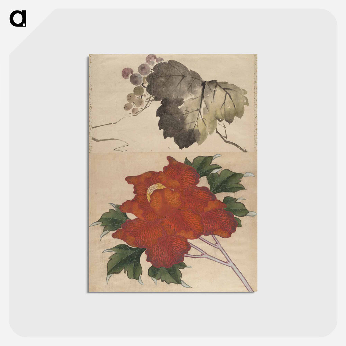 アートポストカード-Album of Sketches - 葛飾 北斎 Postcard.